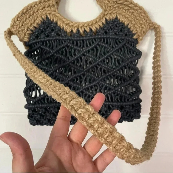 Handmade Macrame Jute/Cord Weaved Boho Bag - Picture 9 of 10